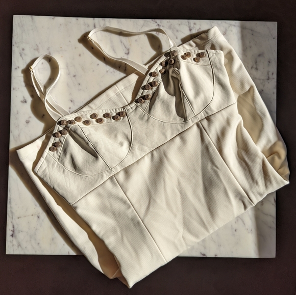 Forever 21 Exclusive Dresses & Skirts - Forever 21 exclusive white mini dress with studs